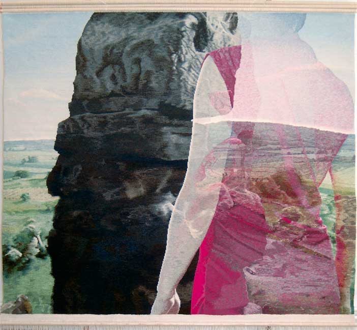Tapisserie 'passed places' zum Thema 'Werdung'
